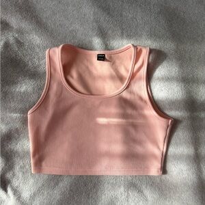 SHEIN ribbed petite athletic crop tank